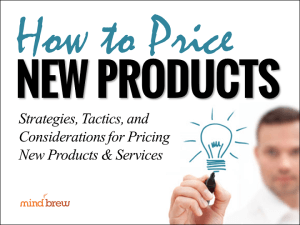 How to Price New Products